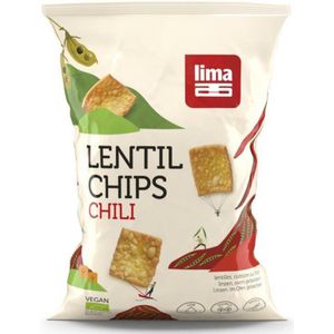 6x Lima Chips Lentil Linzen Chili Bio 90 gr