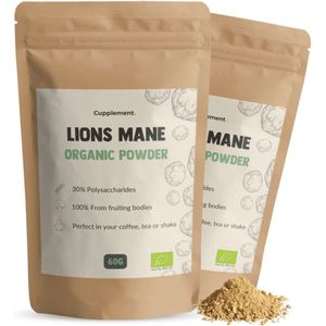 2x Cupplement Lion's Mane Organic Powder 60 gr.