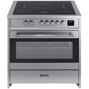 Wiggo WIO-E921A(XX) - Freestanding - Induction - Elektrische Oven - 90cm - 8 Function - 121 Liter - 3000 W - Inox
