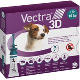Vectra 3D Hond - Anti Vlooien- en Tekendruppels - 3 pipetten