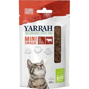 Yarrah Bio Mini Kattensnack met Rund