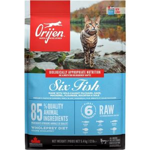 5,4 kg - Orijen Six Fish Kattenvoer