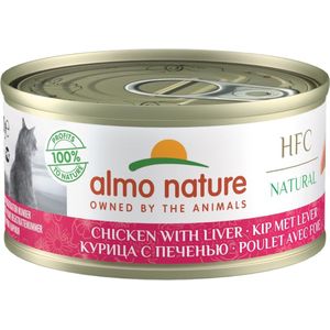Almo Nature -  HFC  Kip & Lever Kattenvoer - 24 x 70 g