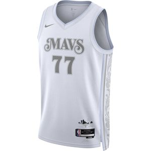 Luka Dončić Dallas Mavericks 2024/25 City Edition Nike Dri-FIT NBA Swingman Trikot (Herren) - Weiß