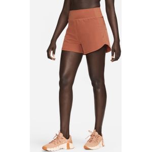 Nike Bliss Dri-FIT Fitness-Shorts mit Futter und hohem Taillenbund für Damen (ca. 7,5 cm) - Orange