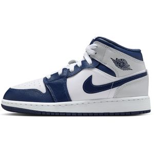 Air Jordan 1 Mid Schuh für ältere Kinder - Weiß
