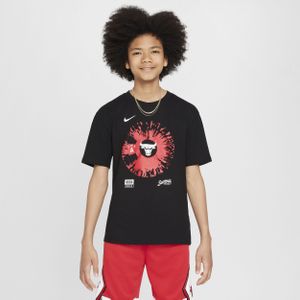 Chicago Bulls Courtside Nike NBA Max90 T-Shirt (ältere Kinder, Jungen) - Schwarz