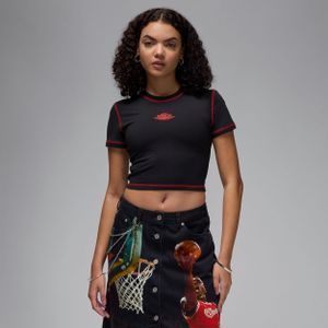 Jordan Rare Air Kurzarm-T-Shirt mit verkürztem Schnitt (Damen) - Schwarz