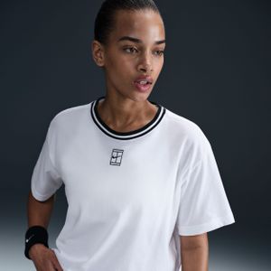 Nike Heritage kurzärmliges Crop-T-Shirt mit Dri-FIT-Technologie (Damen) - Weiß