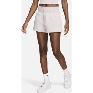 Nike Sportswear Phoenix Fleece Shorts mit lockerer Passform und hohem Taillenbund für Damen - Lila