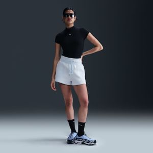 Nike Sportswear Phoenix Fleece Shorts mit lockerer Passform und hohem Taillenbund für Damen - Blau