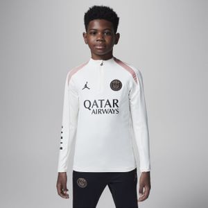 Paris Saint-Germain Strike Third Jordan Dri-FIT-Fußball-Drill-Oberteil für ältere Kinder - Braun