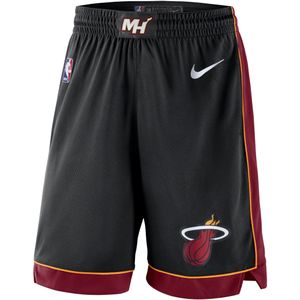 Miami Heat Icon Edition Nike NBA Swingman Shorts für Herren - Schwarz