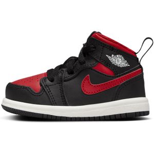Jordan 1 Mid Schuh für Babys und Kleinkinder - Schwarz