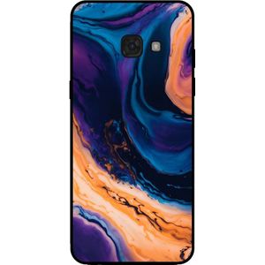 Telefoonhoesje voor Samsung Galaxy A5  2017 marmer look - backcover marmer hoesje - Blauw