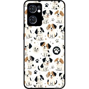Telefoonhoesje Geschikt voor Oppo Find X5 Lite met
 honden opdruk - TPU backcover case dog design