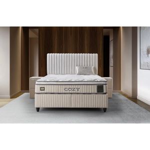 Opberg Boxspring Cozy - Luxe TEDDY Stof - Trendy Uitstraling - Slimme Opbergruimte
