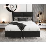 Nessa® - Opbergruimte Boxspring Block - Zwart - Inclusief Orthopedisch Pocketvering Matras
