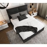 Nessa® - Opbergruimte Boxspring Block - Zwart - Inclusief Orthopedisch Pocketvering Matras