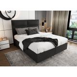 Nessa® - Opbergruimte Boxspring Block - Zwart - Inclusief Orthopedisch Pocketvering Matras
