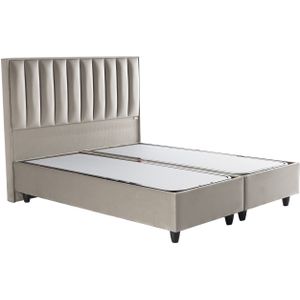 Opberg Boxspring Gold – Taupe Velvet (Zonder Matras)