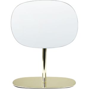 Make-up spiegel goud metaal 20 x 14 cm kaptafel draaibare spiegel decoratief