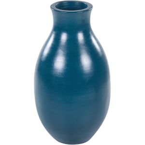 Beliani STAGIRA - Decoratieve vaas - Blauw - Terracotta
