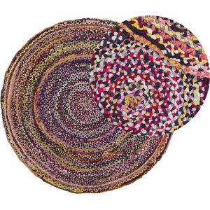 TOKAT - Laagpolig vloerkleed - Multicolor - 140 cm - Katoen