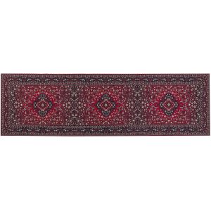 VADKADAM - Laagpolig vloerkleed - Rood - 60 x 200 cm - Polyester