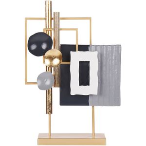 Decoratie goud metaal ijzer 46 cm decoratief object decofiguur accentstuk modern ontwerp