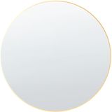 Wandspiegel goud glas 80 x 80 cm rond decoratief wandgemonteerd accentstuk