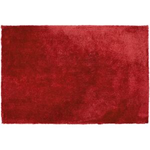 EVREN - Shaggy vloerkleed - Rood - 140 x 200 cm - Polyester