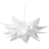 Hanglamp witte plastic bloem lampenkap plafondlamp