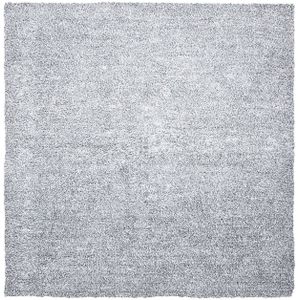 DEMRE - Shaggy vloerkleed - Grijs gemêleerd - 200x200 cm - Polyester