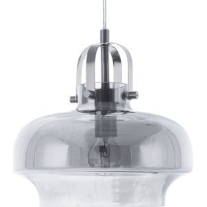 Hanglamp getint grijs glas industriële plafondlamp