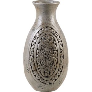 Beliani MEGARA - Decoratieve vaas - Grijs - Terracotta