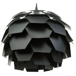 Hanglamp zwarte plastic dennenappel bol lampenkap