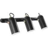 Wandlamp 1-lichts zwart metalen klokvormige elegante moderne retro stijl