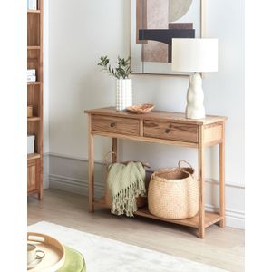 Rustieke decoratieve sideboard consoletafel landelijk lichthout Salton