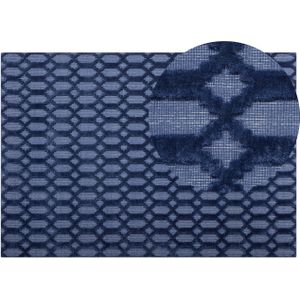 CIZRE - Laagpolig vloerkleed - Blauw - 160 x 230 cm - Viscose