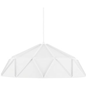 Hanglamp wit metaal geometrische vorm 1-lichts modern industrieel ontwerp