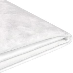 Verwisselbare overtrek hoes wit voor bed FITOU 180 x 200 cm fluweel Stof elegant klassiek