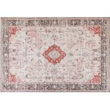 ATTERA - Laagpolig vloerkleed - Rood - 160 x 230 cm - Katoen