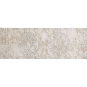 BEYKOZ - Laagpolig vloerkleed - Beige - 80 x 150 cm - Katoen