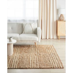KAMBERLI - Laagpolig vloerkleed - Beige - 200 x 300 cm - Jute