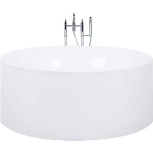 Badkuip wit ⌀ 140 cm acryl sanitair vrijstaand rond modern badkamer