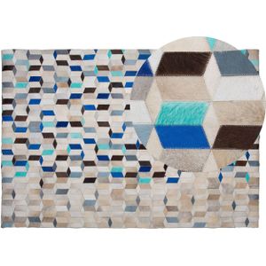 GIDIRLI - Patchwork vloerkleed - Multicolor - 140 x 200 cm - Leer