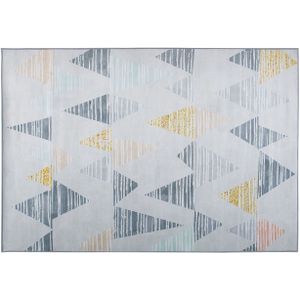 YAYLA - Laagpolig Vloerkleed - Grijs - 160 X 230 cm - Polyester