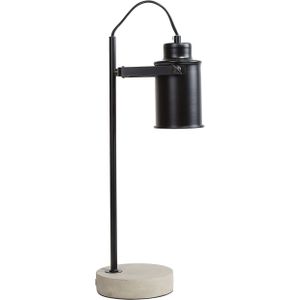 Tafellamp zwart industrieel verstelbaar spotlight beton basis nachtlamp leeslamp