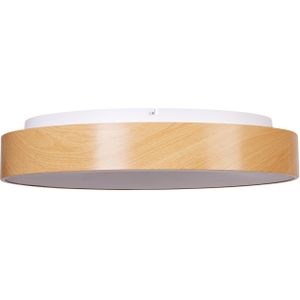 Plafondlamp licht hout metaal geïntegreerde LED-verlichting ronde vorm met dimmer afstandsbediening decoratieve moderne verlichting